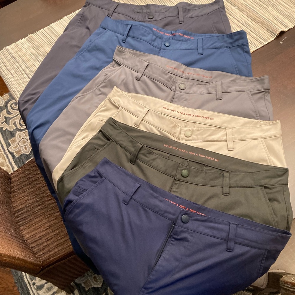 6 pairs. Great condition Rhone Commuter pants.